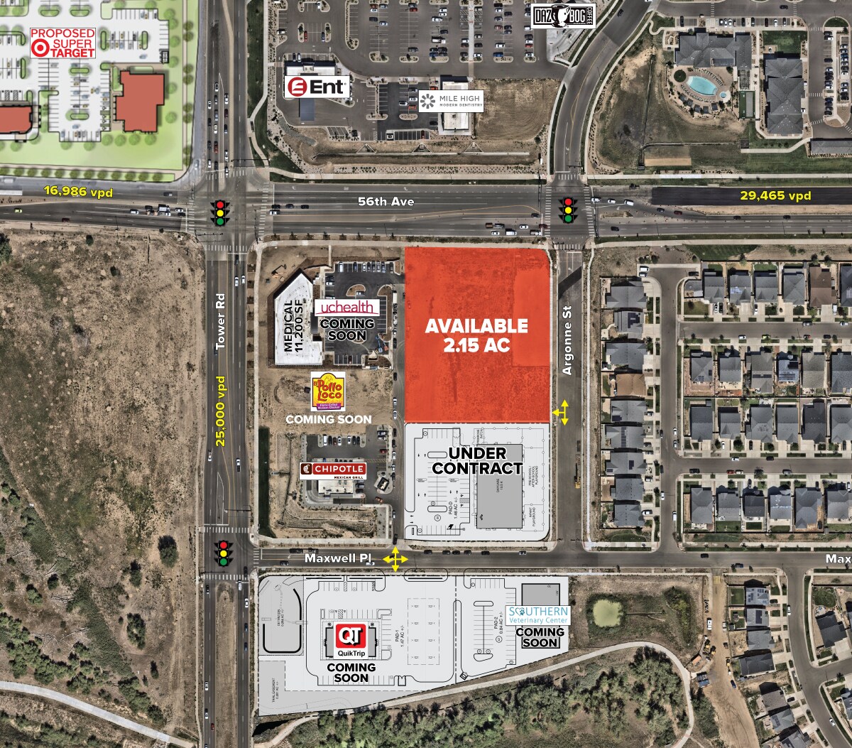 56th Ave & Tower Road, Denver, CO for Sale