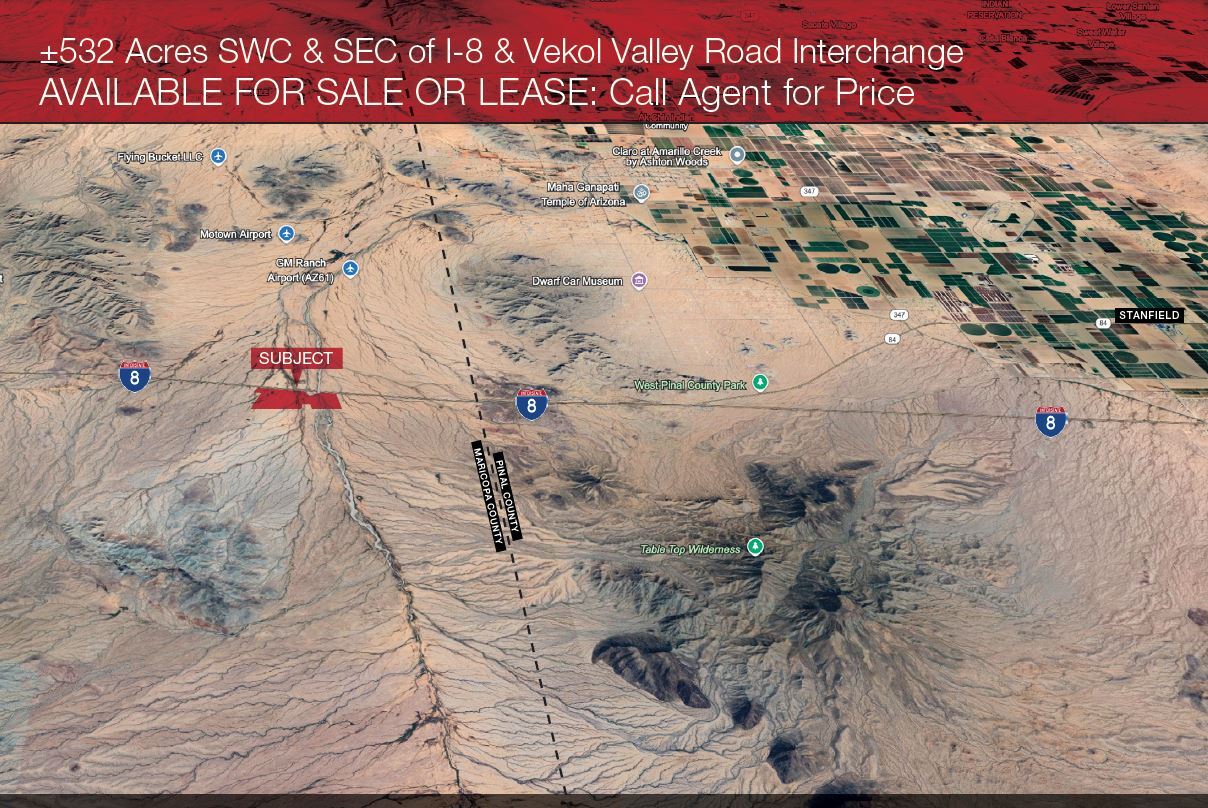 I-8 & Vekol Valley Road Interchange, Stanfield, AZ for Sale