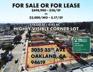 Oakland, CA Commercial Land - 3055 35th Ave