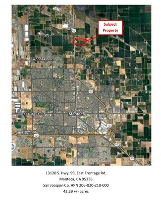 Manteca, CA Agricultural Land - 13120 S Highway 99