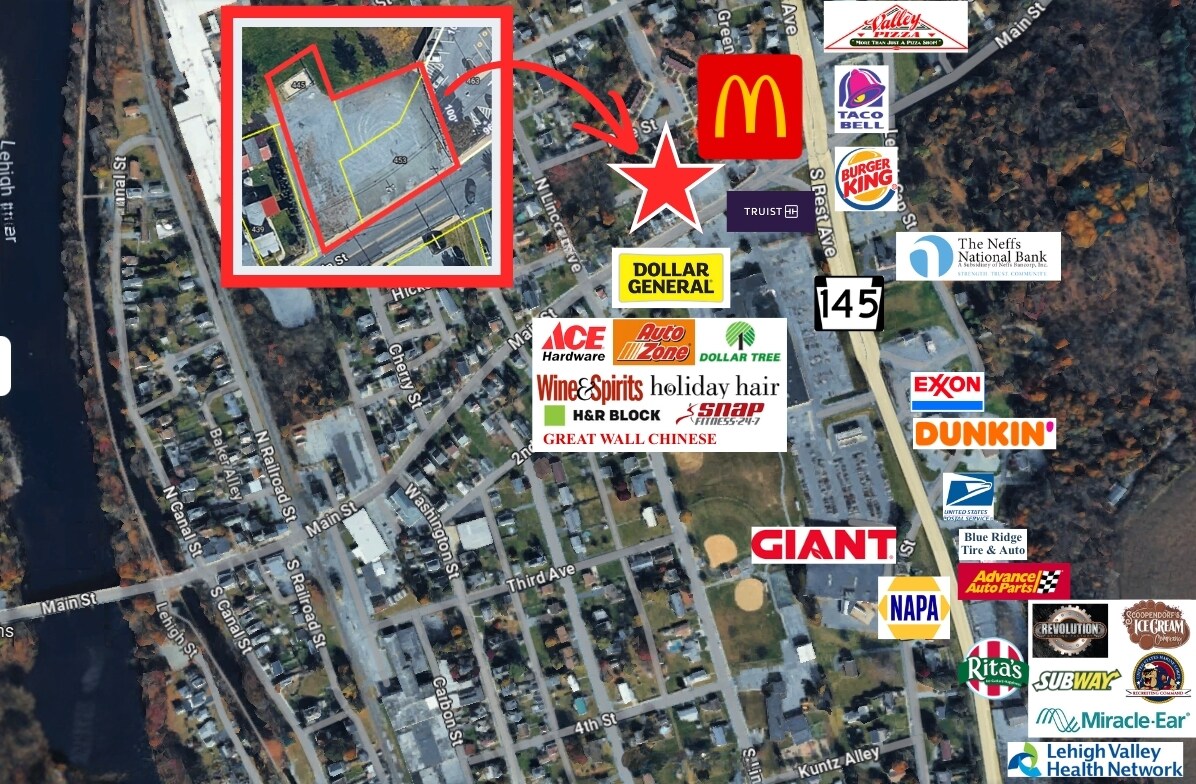 445-453 Main Street st, Walnutport, PA for Sale