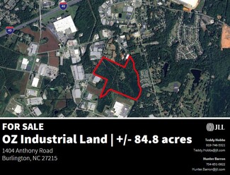 Burlington, NC Industrial - 1404 Anthony Rd