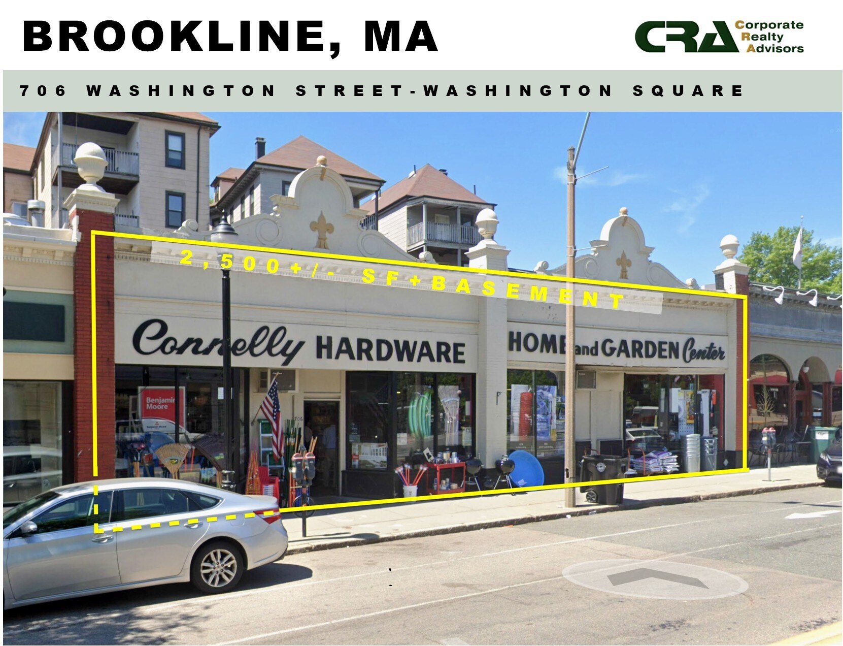 706 Washington St, Brookline, MA for Rent