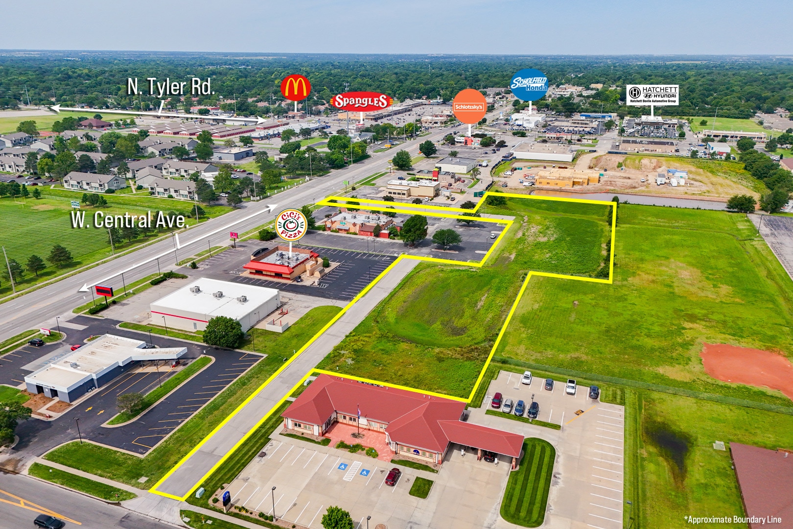 2.8 +/- Acres on Central & Tyler, Wichita, KS for Sale