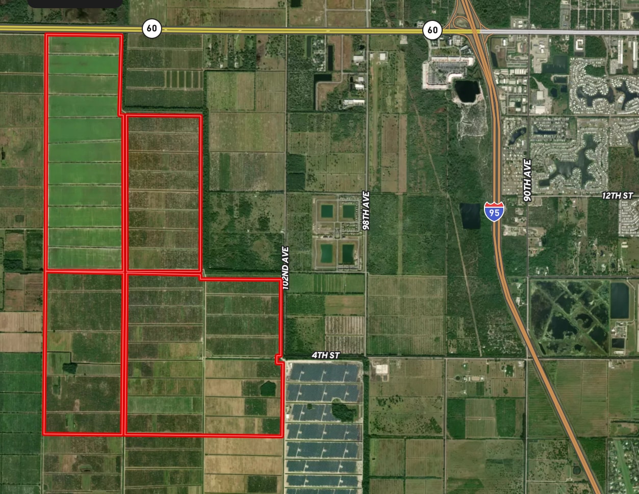 HWY 60 and West of I-95, Vero Beach, FL for Sale