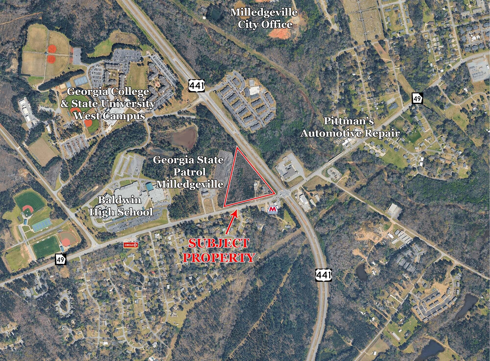 GA Highway 49 & US Highway 441, Milledgeville, GA for Sale