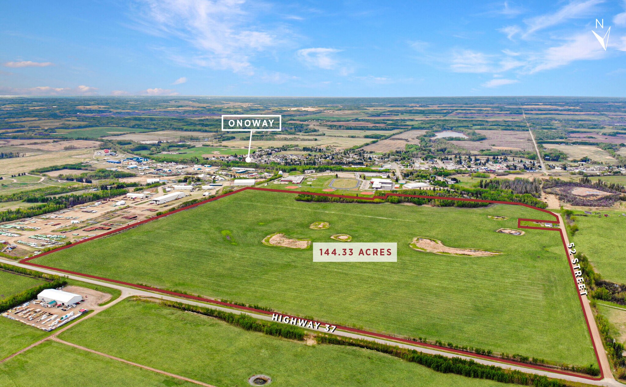 52 & Highway 37 St @ AB-73, Onoway, AB for Sale