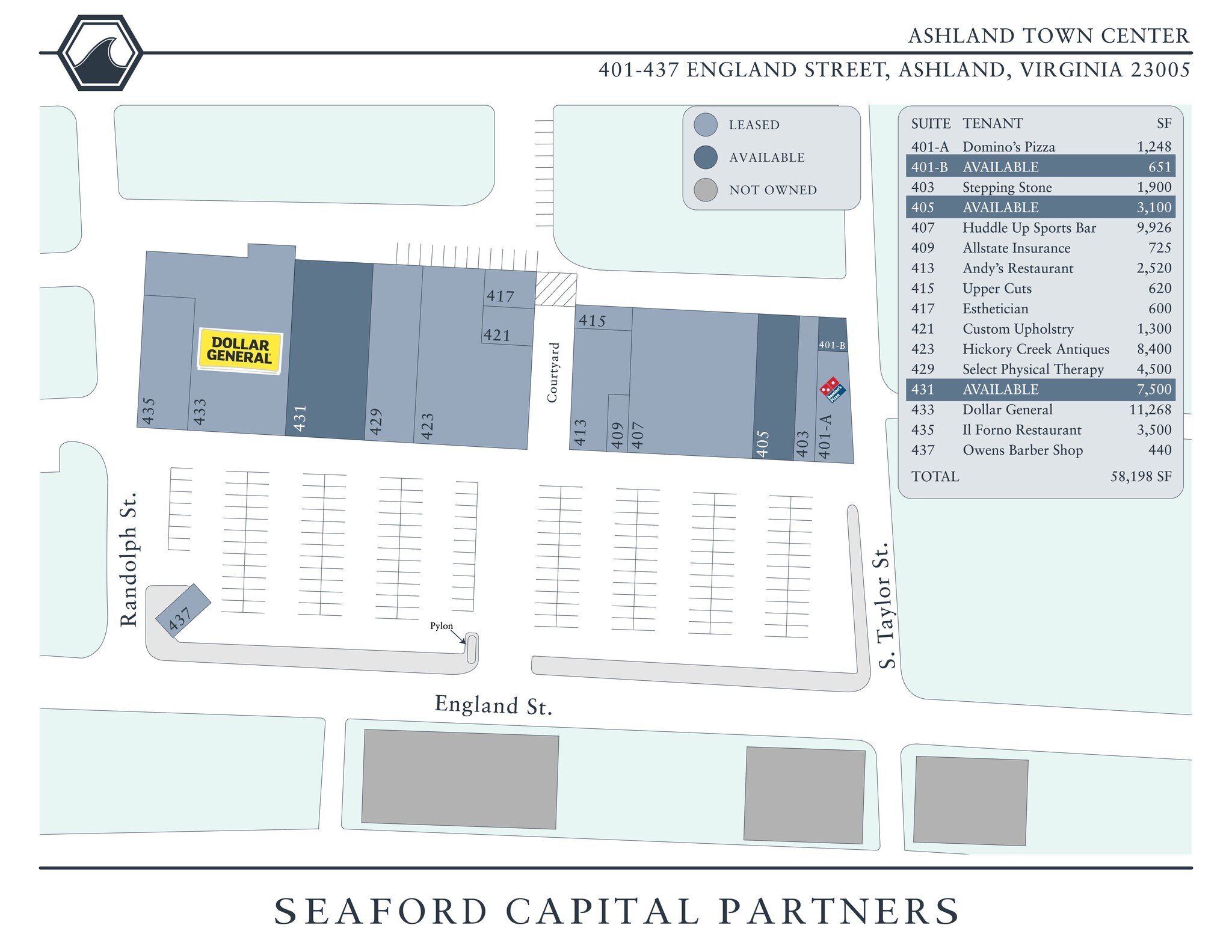 401-435 England St, Ashland, VA for Rent