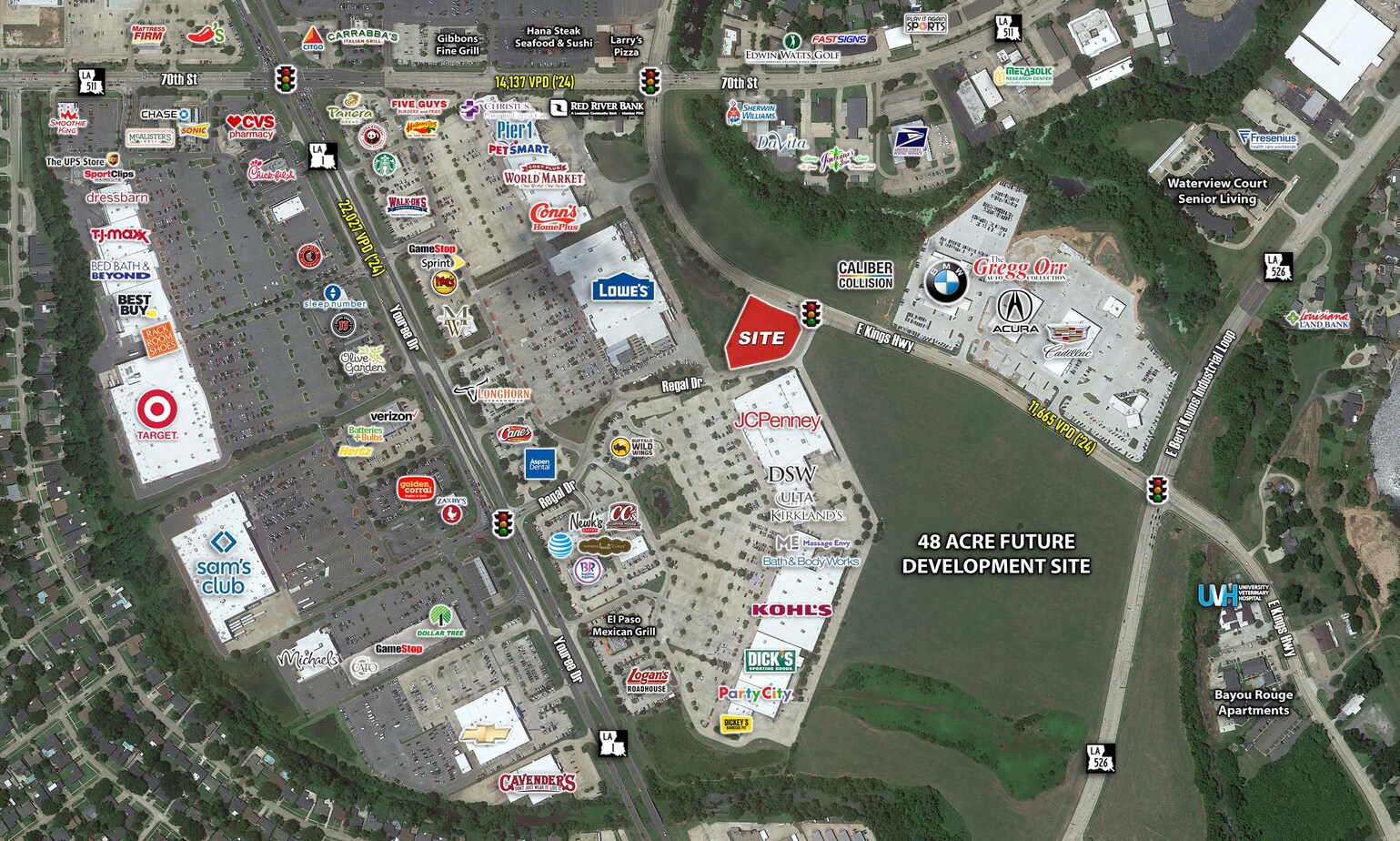 E Kings Hwy & Regal Dr, Shreveport, LA for Sale