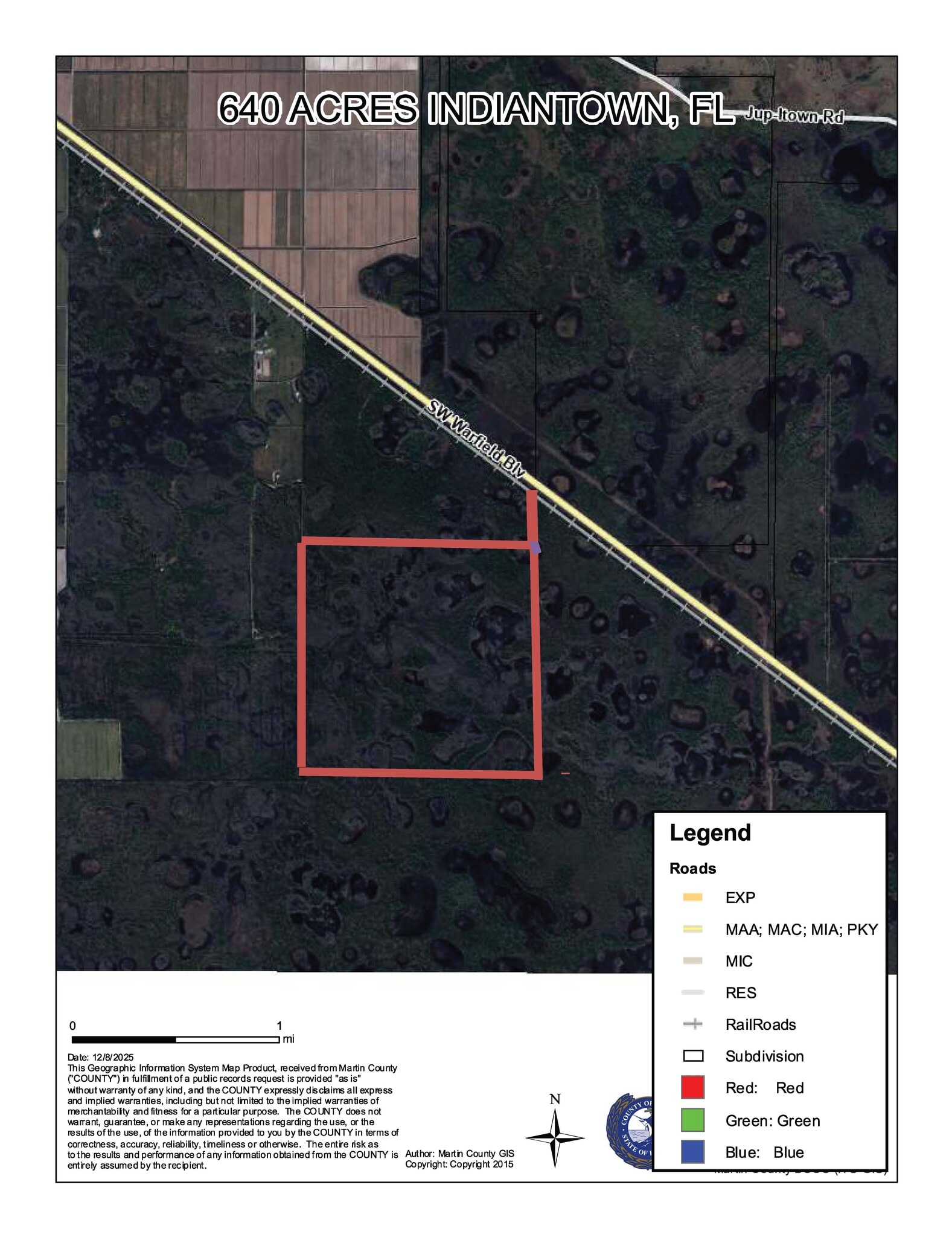 TBD SW Warfield Rd, Indiantown, FL for Sale