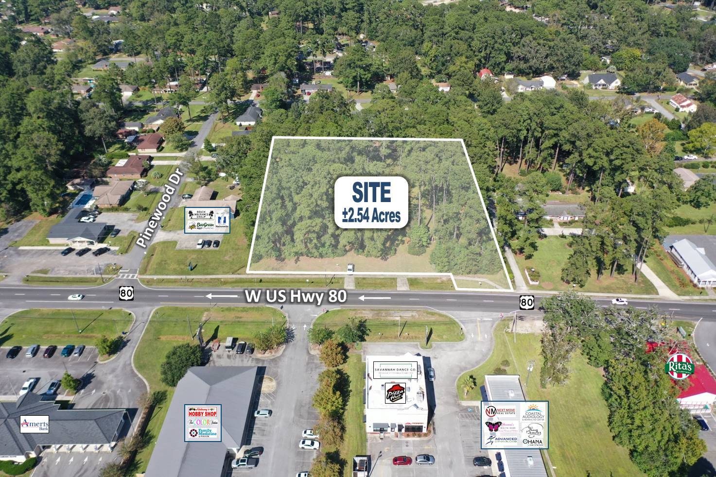 428 W US Highway 80 Pooler, GA 31322 Land Property for Sale on