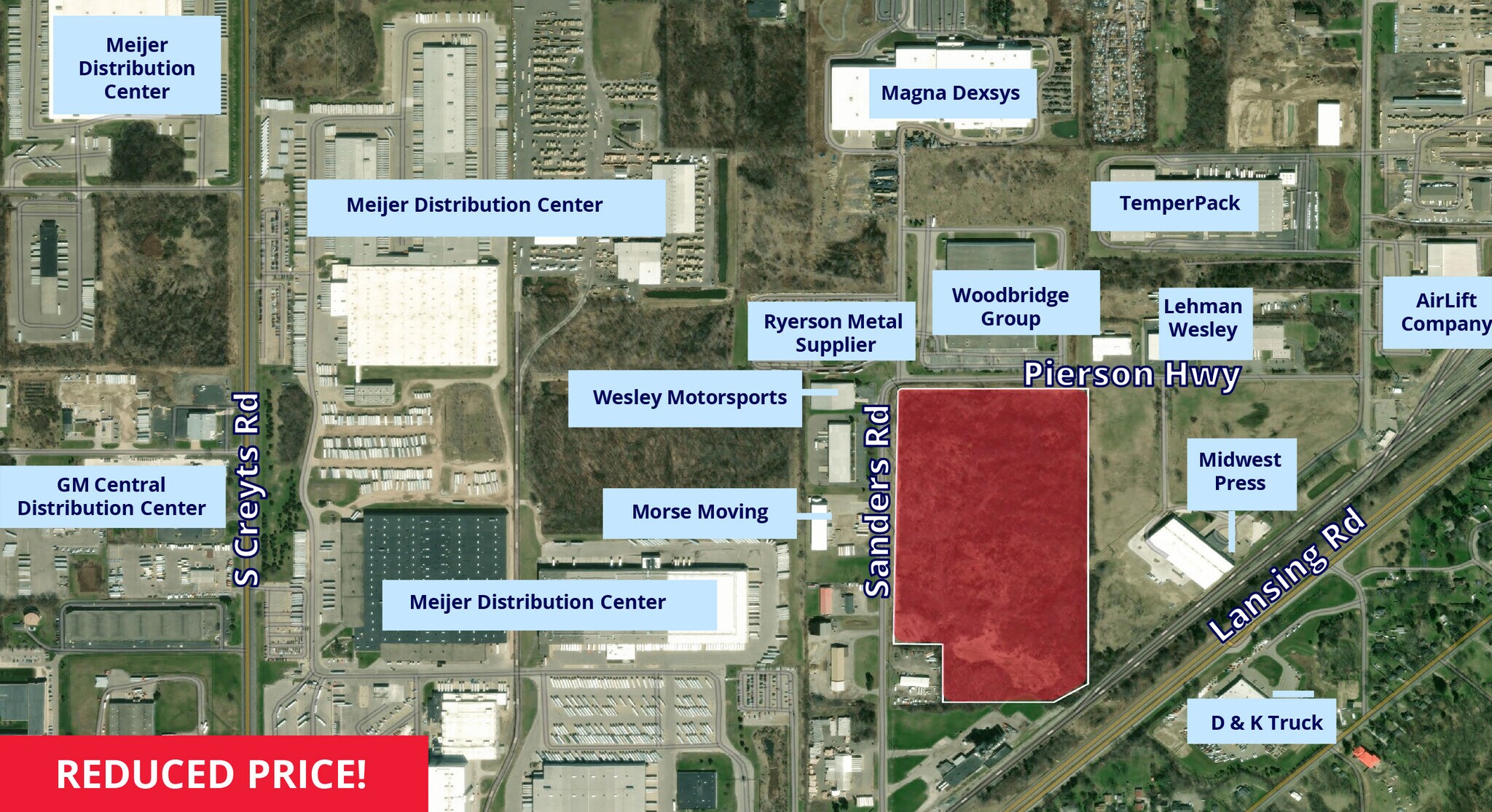 Pierson Hwy @ Sanders Rd, Lansing, MI for Sale