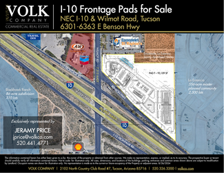 Tucson, AZ Commercial Land - NEC I-10 & Wilmot