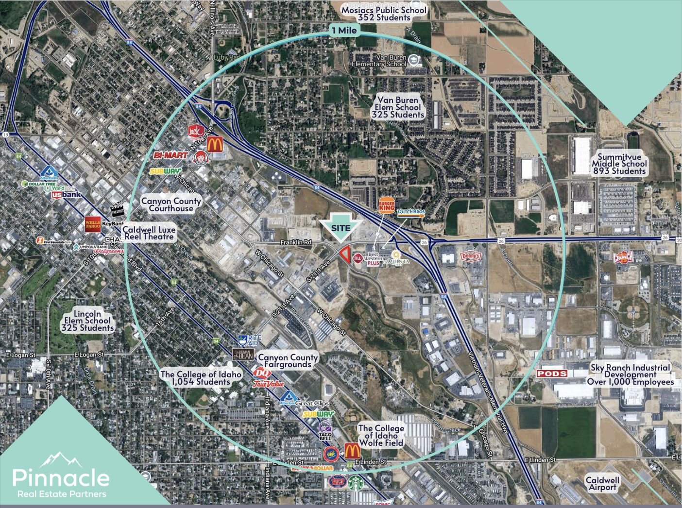 SEC Commercial & Franklin Road way, Caldwell, ID for Sale