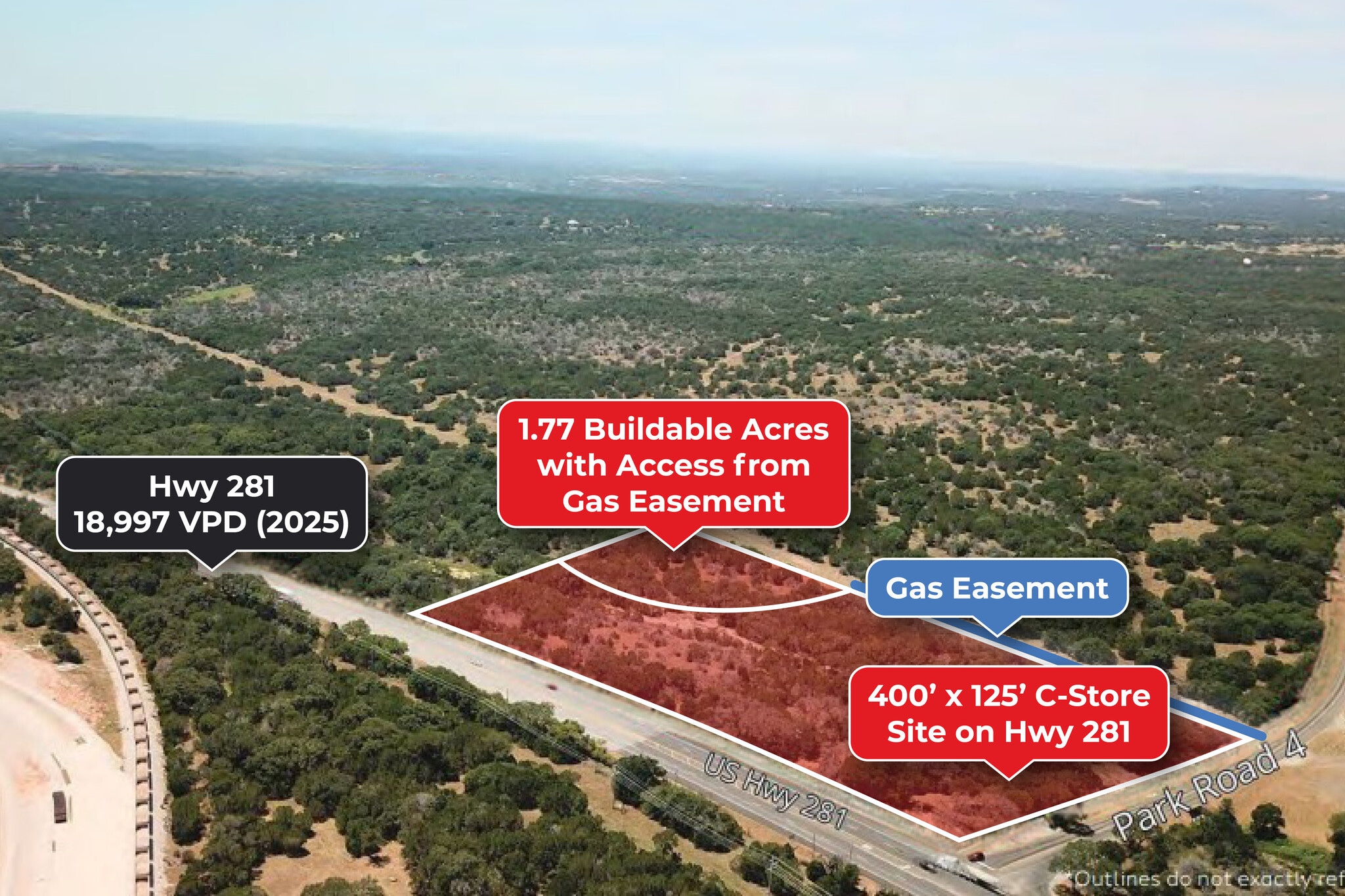 US Hwy 281 & Park Road 4, Burnet, TX for Sale