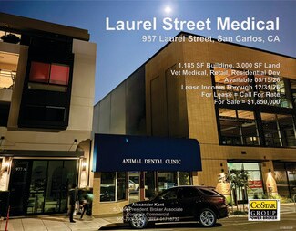San Carlos, CA Storefront Retail/Office - 987 Laurel St