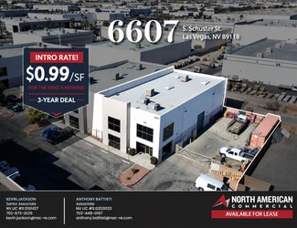 Las Vegas, NV Industrial - 6607 Schuster St Las Vegas, NV Industrial - 6607 Schuster St