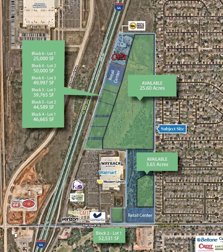 NE Corner of SW 104th St & I-44, Oklahoma City, OK for Sale