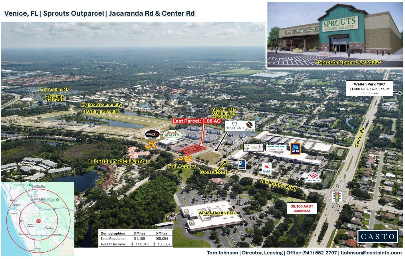 1140 Jacaranda Blvd, Venice, FL for Rent