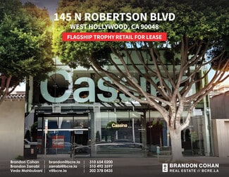 West Hollywood, CA Retail - 145 N Robertson Blvd West Hollywood, CA Retail - 145 N Robertson Blvd