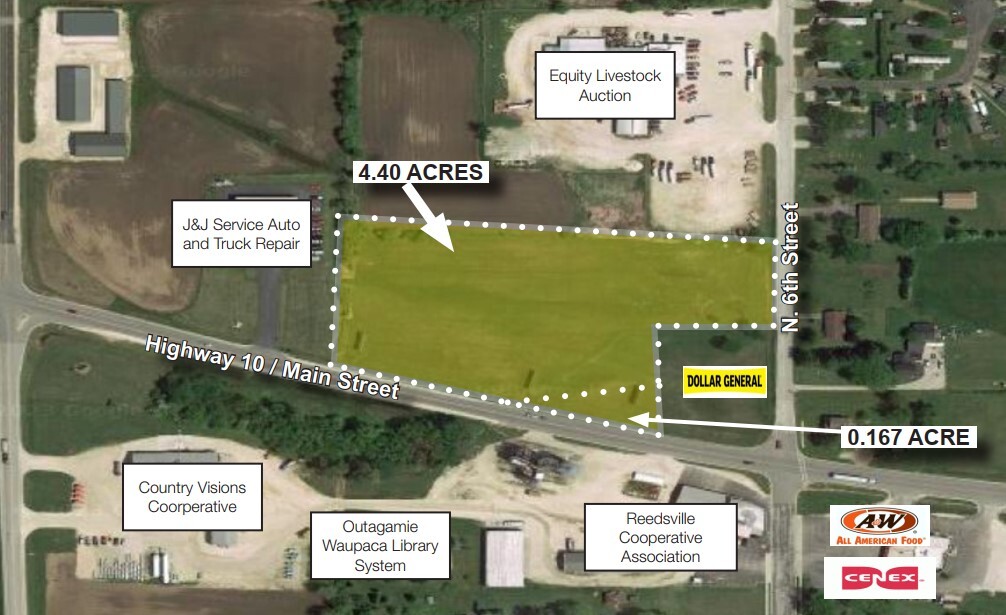 Main Street Land, Reedsville, WI for Sale