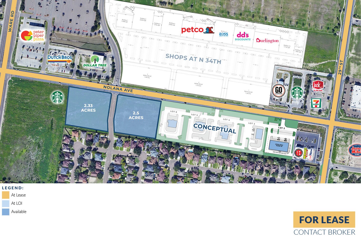 N 29th St & Nolana St, McAllen, TX for Rent