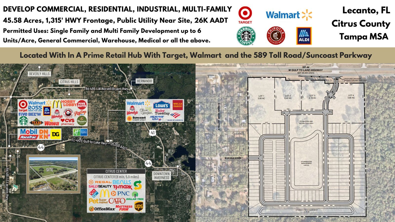 2630 W Gulf To Lake Hwy, Lecanto, FL for Sale