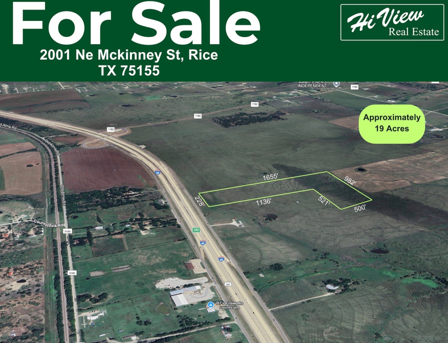 2001 NE McKinney St, Rice, TX for Sale