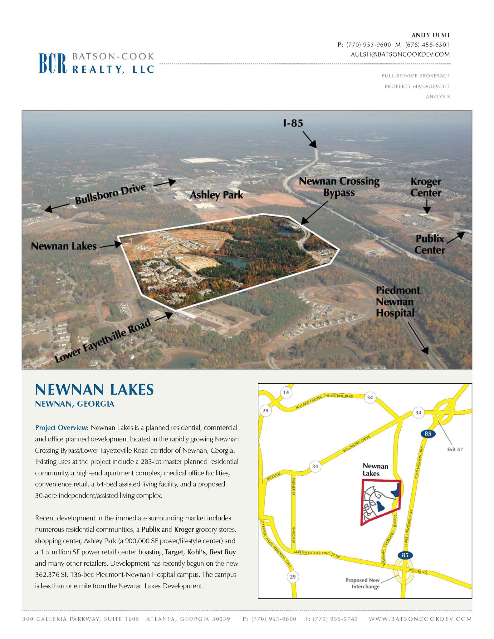 Lower Fayetteville Rd @ Newnan Crossing Bypass, Newnan, GA for Sale