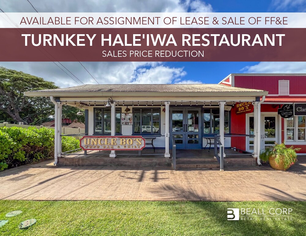 66111 Kamehameha Hwy Haleiwa, HI 96712 Retail Property for Lease on