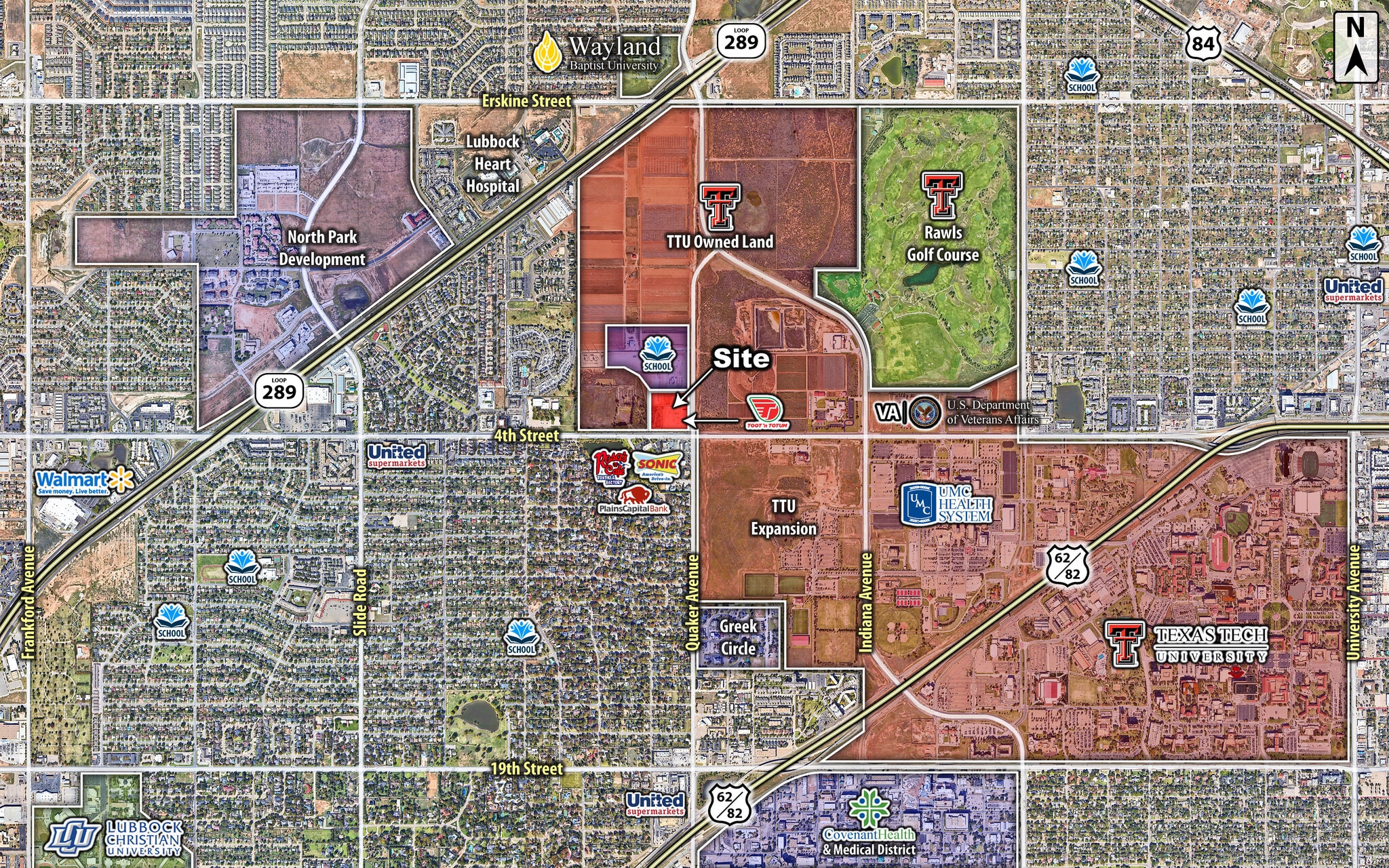 NWC 4th Street & Quaker Avenue, Lubbock, TX for Rent