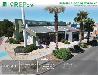 El Paso, TX Freestanding - 4001 N Mesa St El Paso, TX Freestanding - 4001 N Mesa St