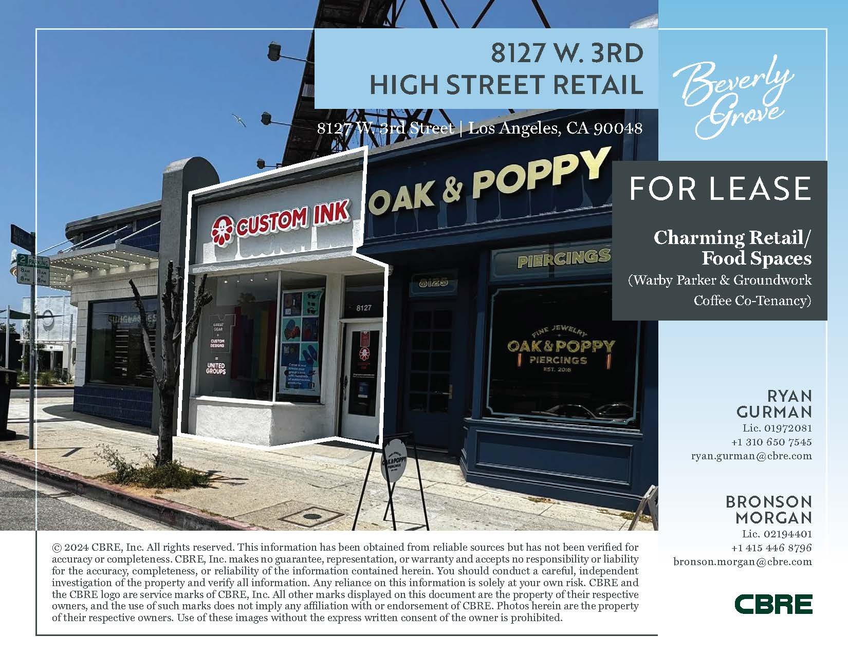 8121-8127 W 3rd St, Los Angeles, CA for Rent