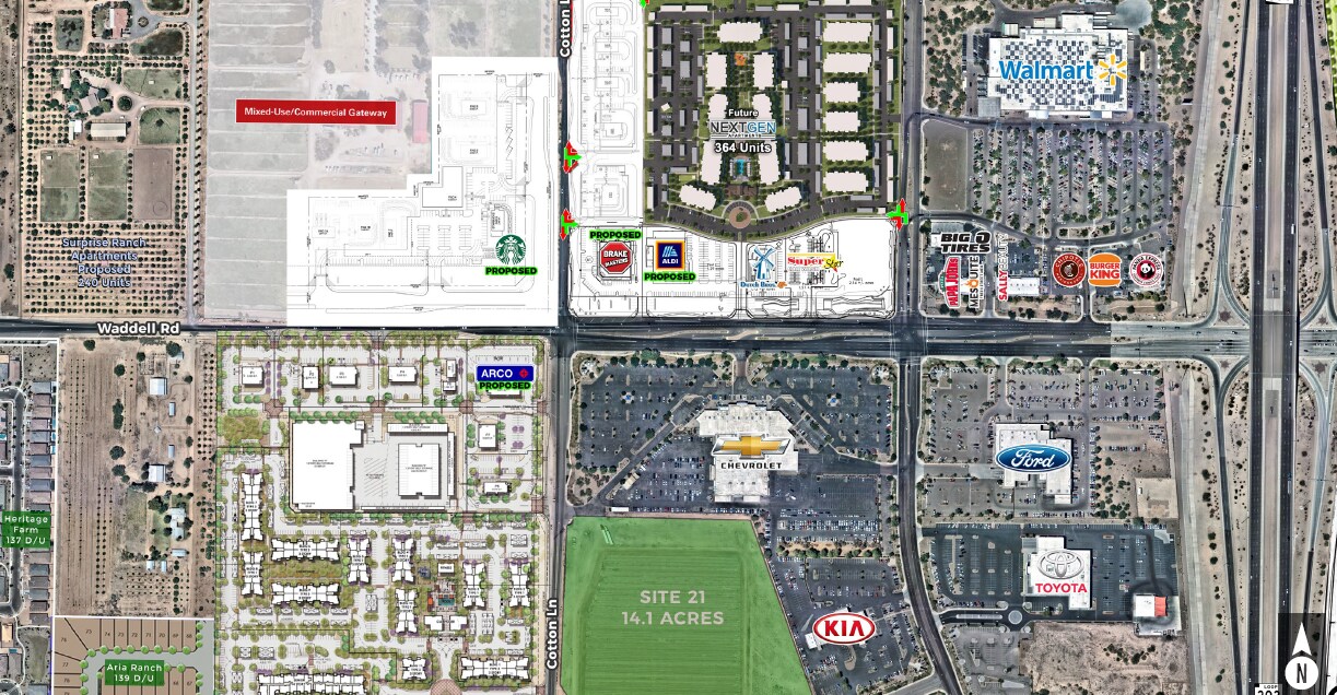 SWC W Cotton Ln & Waddell Rd, Surprise, AZ for Rent