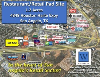 San Angelo, TX Commercial Land - 4349 Houston Harte expy