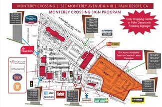Palm Desert, CA Commercial Land - SEC Monterey Avenue & I-10