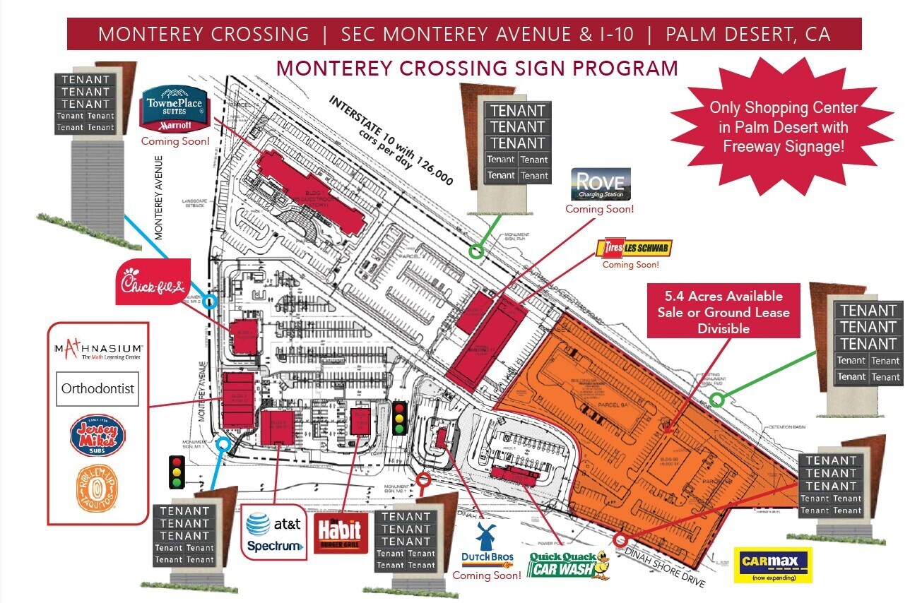 SEC Monterey Avenue & I-10, Palm Desert, CA for Sale