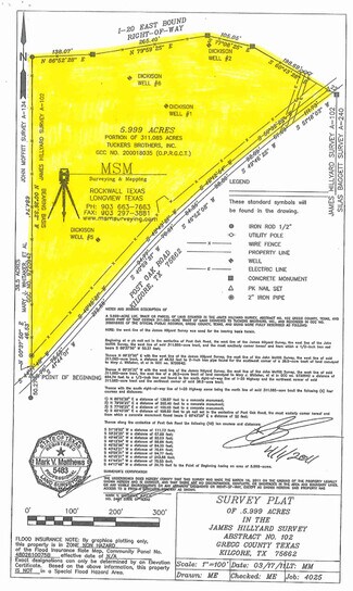 Kilgore, TX Commercial Land - 6 Acres on Interstate 20 Kilgore, TX Commercial Land - 6 Acres on Interstate 20
