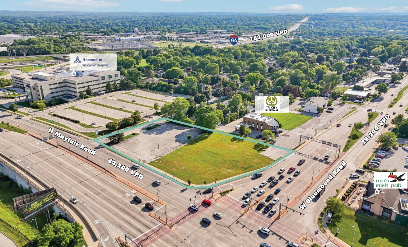 Hwy 100 & Bluemond Rd, Wauwatosa, WI for Rent