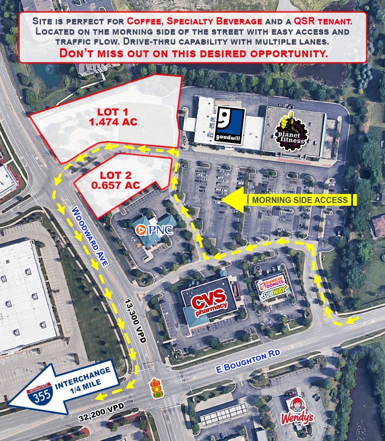 NEC E Boughton Rd, Woodridge, IL for Rent