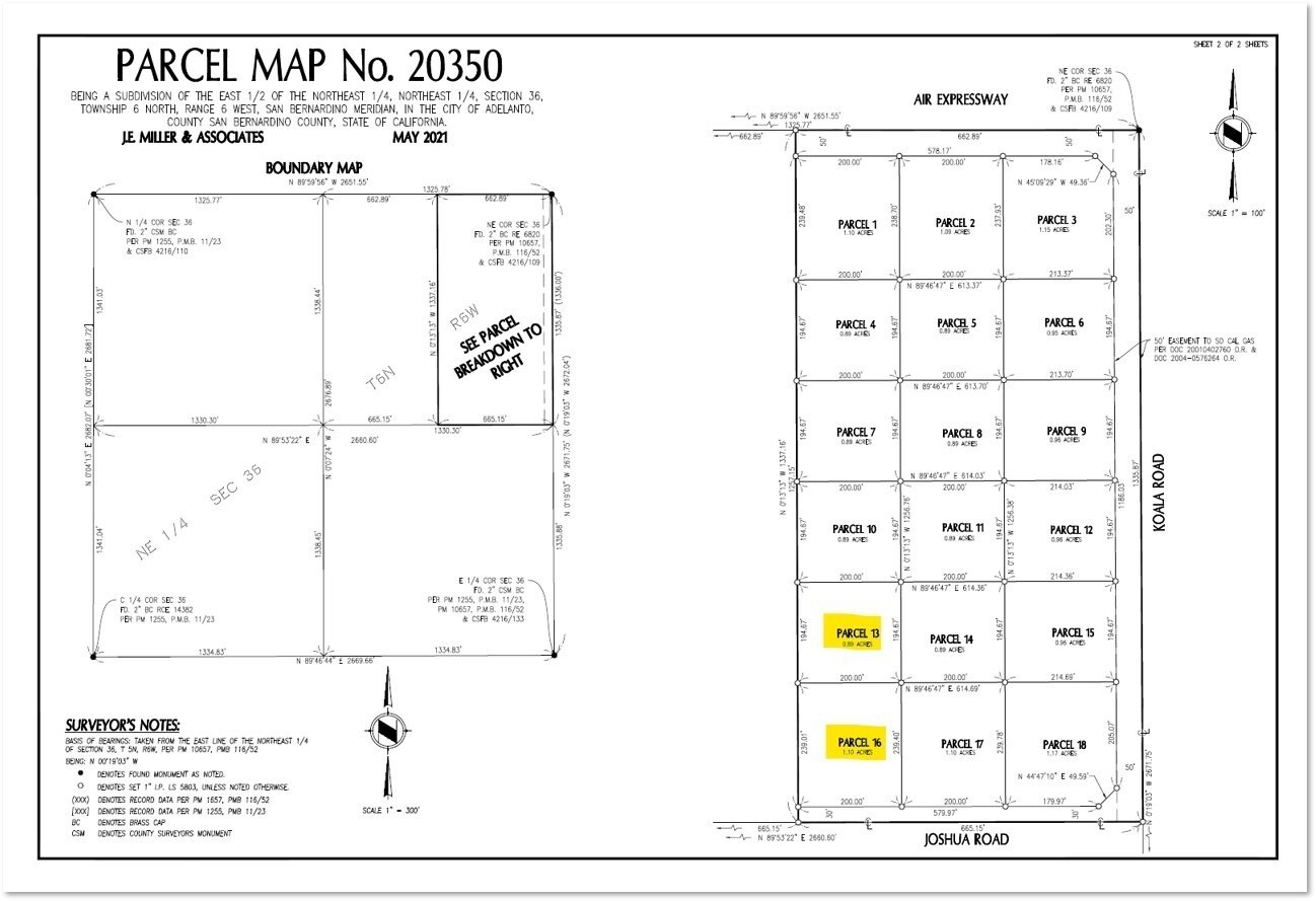 Koala Rd. and Air Expy, Adelanto, CA for Sale
