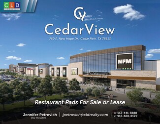 Cedar Park, TX Commercial Land - 750 E New Hope Dr