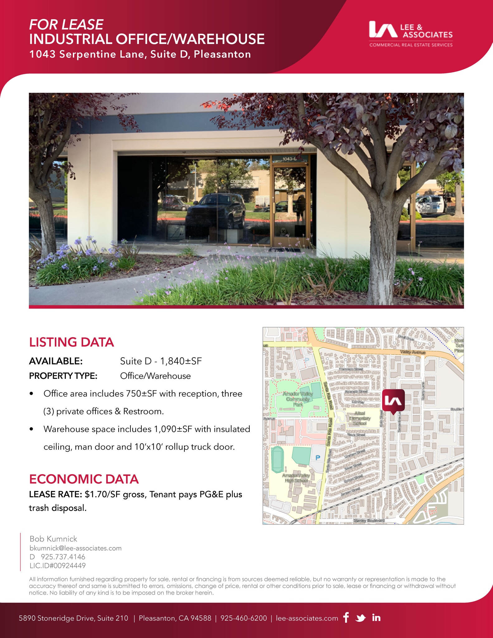 1043 Serpentine Ln, Pleasanton, CA for Rent