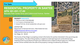 Santee, CA Residential - Cottonwood Ave & Park Center Dr