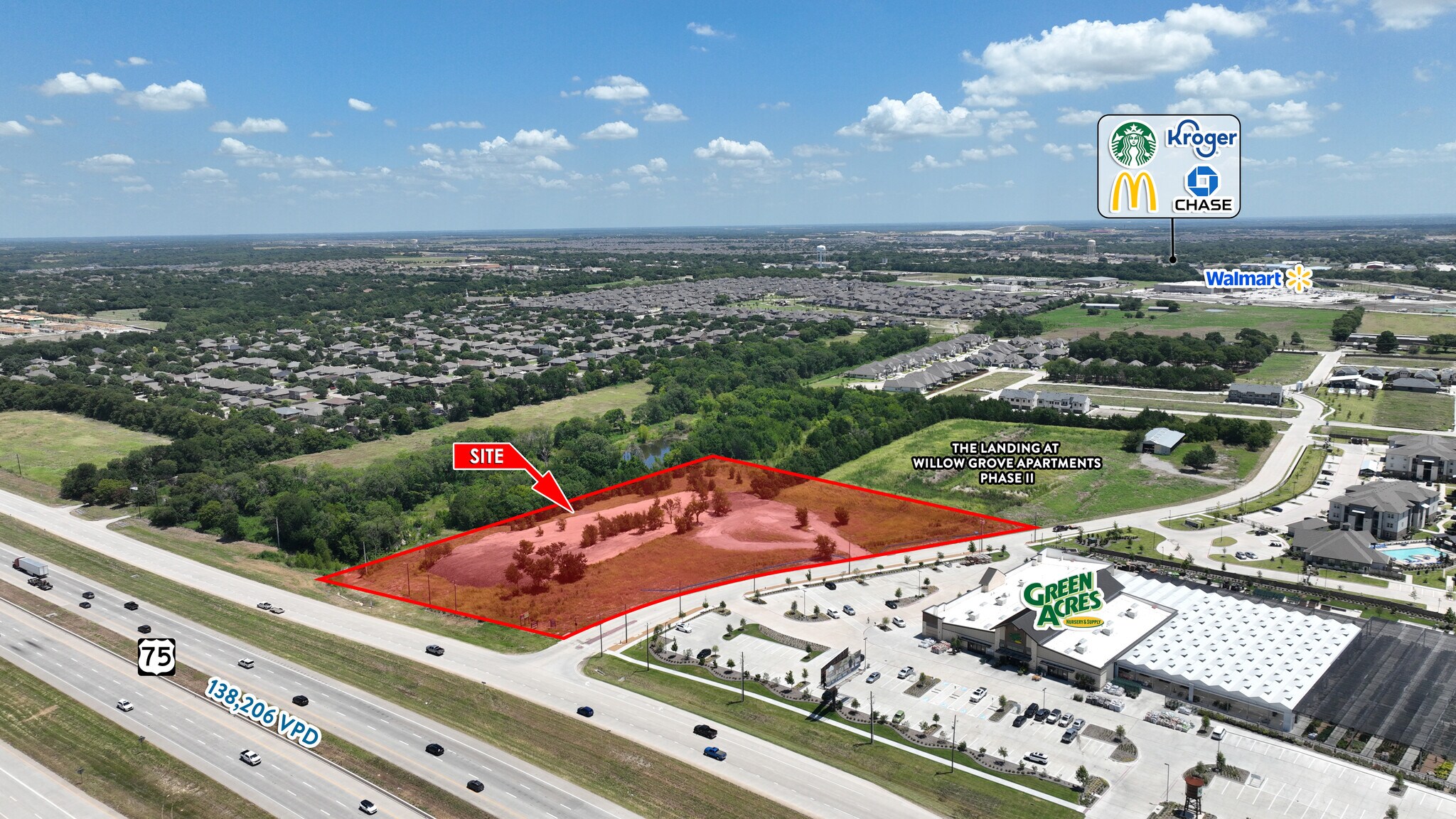 NEC Willow Grove Way & Hwy 75, Melissa, TX for Rent