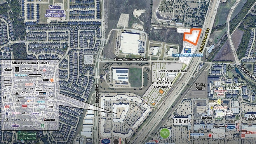 N Central Expressway @ Allen Commerce Parkway, Allen, TX for Rent