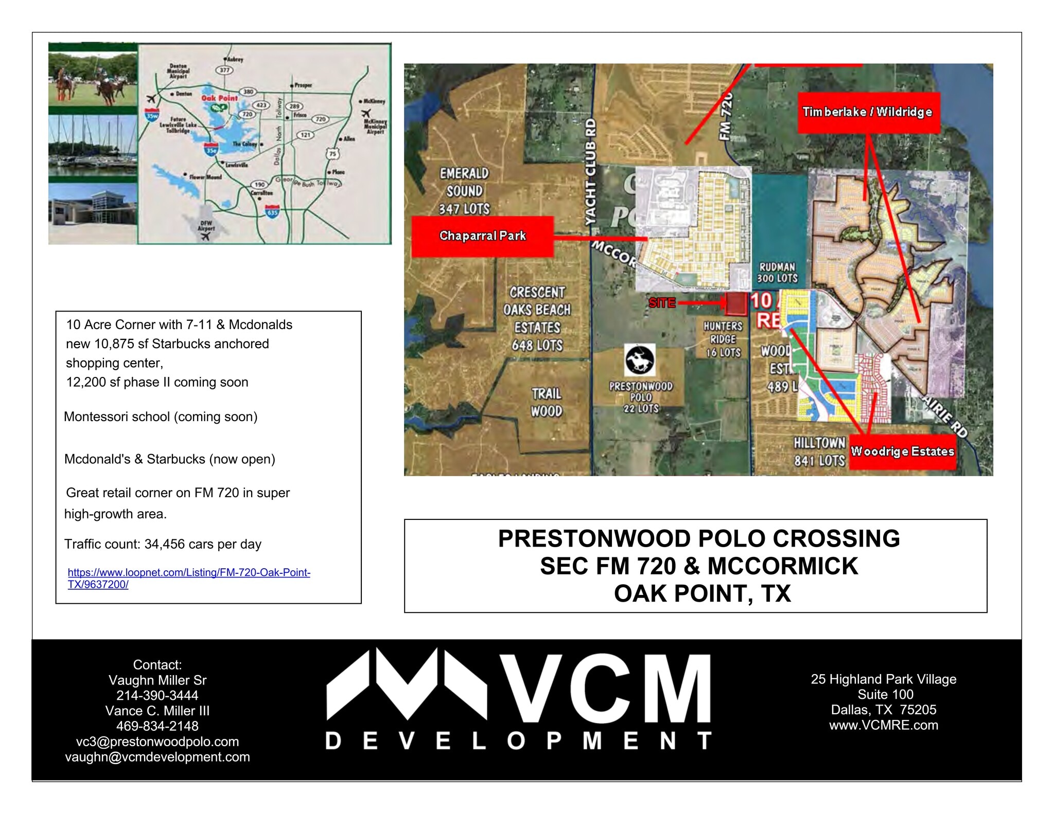 FM 720, Oak Point, TX for Rent