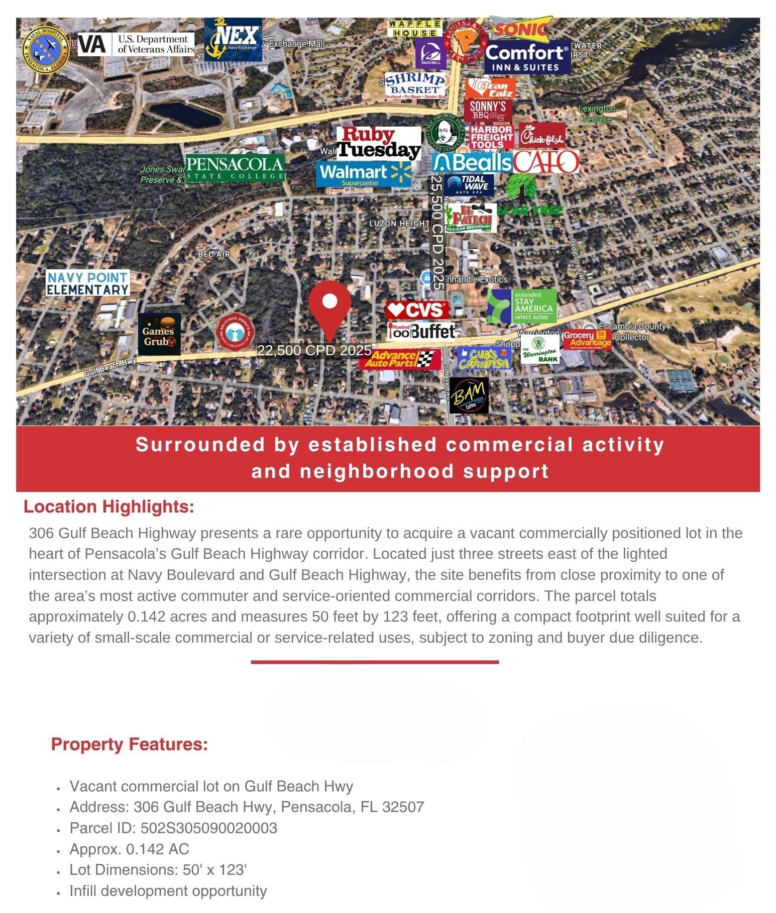 306 Gulf Beach Hwy, Pensacola, FL for Sale