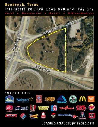 Benbrook, TX Commercial Land - Loop 820 @ Hwy 377 S @ I-20 Hwy W