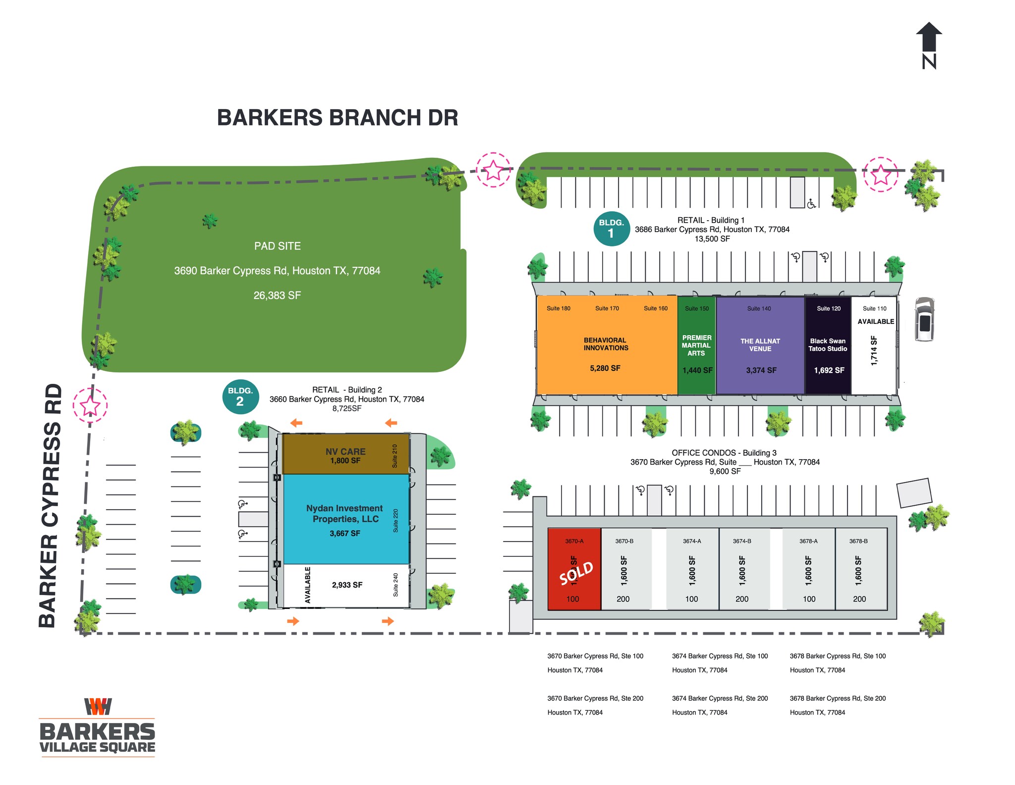 Barker Cypress Rd & Barkers Branch Dr, Houston, TX for Rent